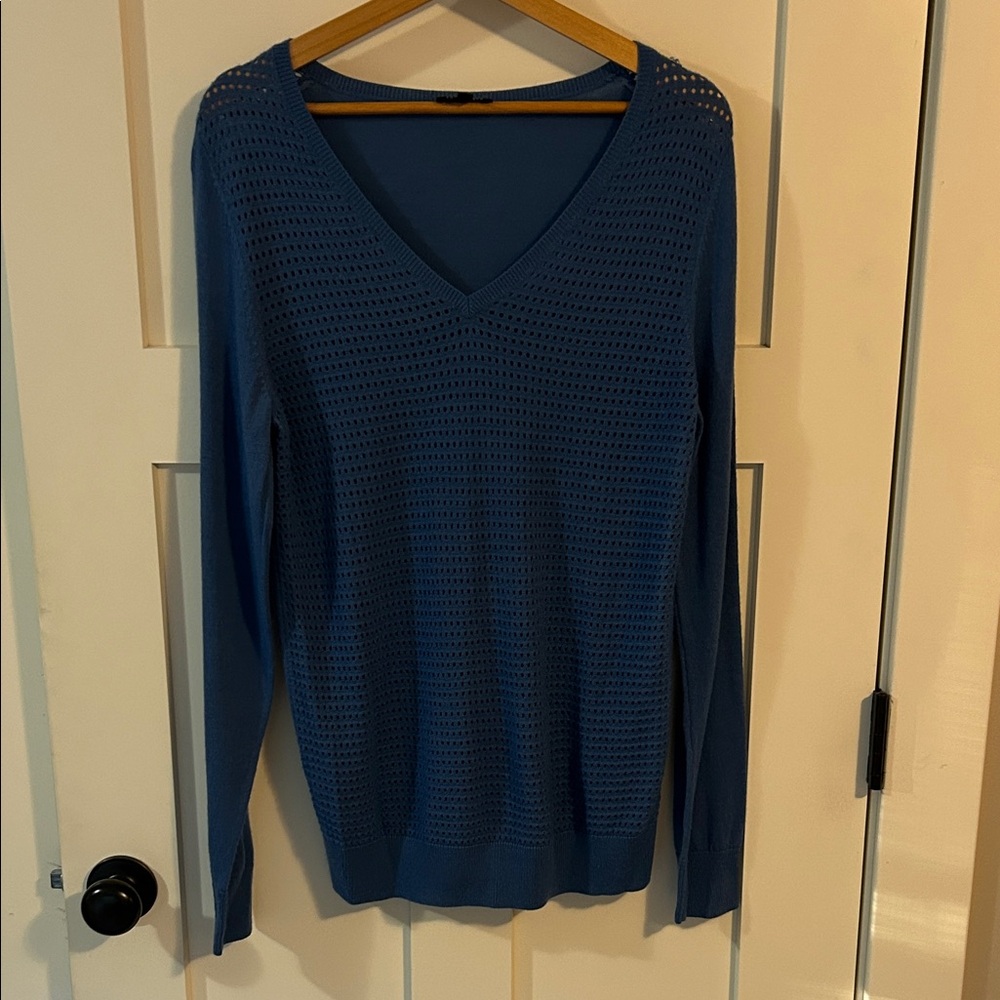 The Limited Navy V-Neck Sweater